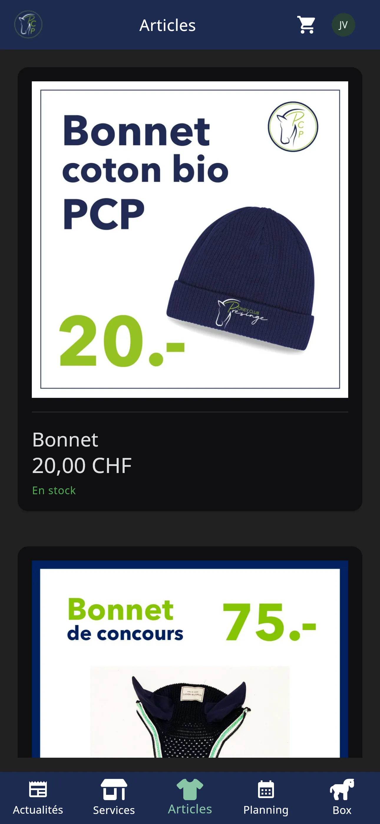 Marketplace en ligne intégré